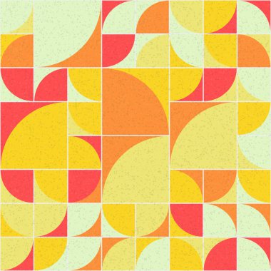 Soyut mozaik geometrik desen üretken hesaplama sanatı çizimi