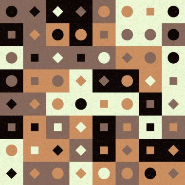 Üretken hesaplama sanatıyla soyut geometrik desen 