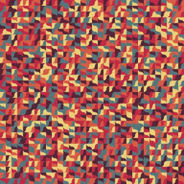 Üretken hesaplama sanatıyla soyut geometrik desen