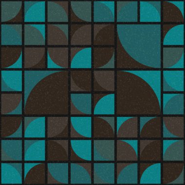 Soyut mozaik geometrik desen üretken hesaplama sanatı çizimi