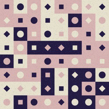 Soyut Geometrik Desen üretken hesaplama sanatı çizimi