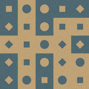 Üretken hesaplama sanatıyla soyut geometrik desen