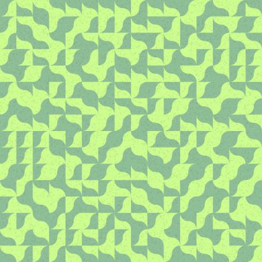 Üretken hesaplama sanatıyla soyut geometrik desen 