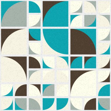 Soyut mozaik geometrik desen üretken hesaplama sanatı çizimi