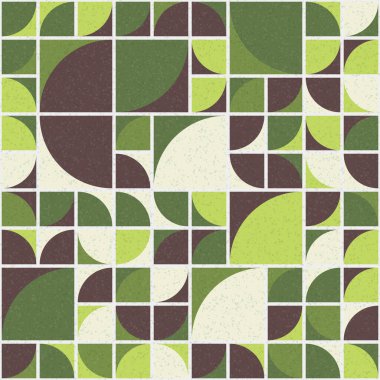 Soyut mozaik geometrik desen üretken hesaplama sanatı çizimi