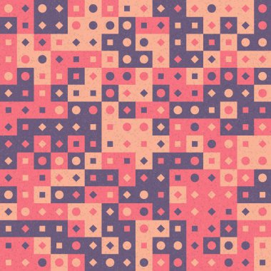 Üretken hesaplama sanatıyla soyut geometrik desen 