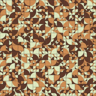 Soyut mozaik geometrik desen üretken hesaplama sanatı çizimi