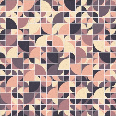 Soyut mozaik geometrik desen üretken hesaplama sanatı çizimi