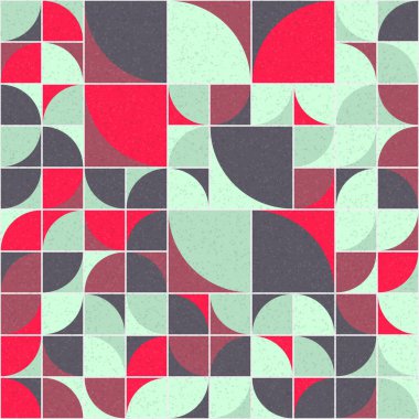 Soyut mozaik geometrik desen üretken hesaplama sanatı çizimi