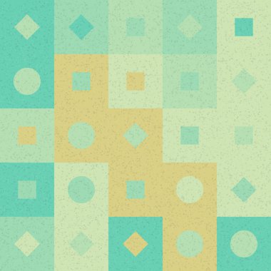 Üretken hesaplama sanatıyla soyut geometrik desen 