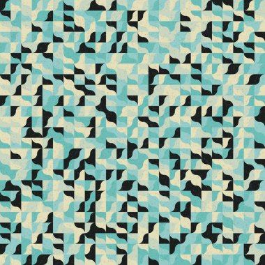 Üretken hesaplama sanatıyla soyut geometrik desen 