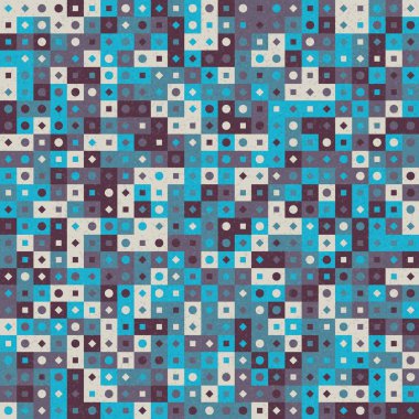 Üretken hesaplama sanatıyla soyut geometrik desen 