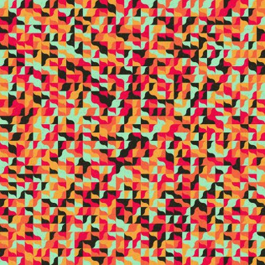 Üretken hesaplama sanatıyla soyut geometrik desen