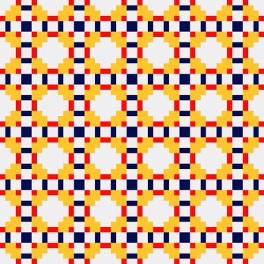 Soyut çapraz örüntü üretken hesaplama sanatı, vektör illüstrasyonu