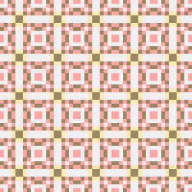 Soyut çapraz örüntü üretken hesaplama sanatı, vektör illüstrasyonu