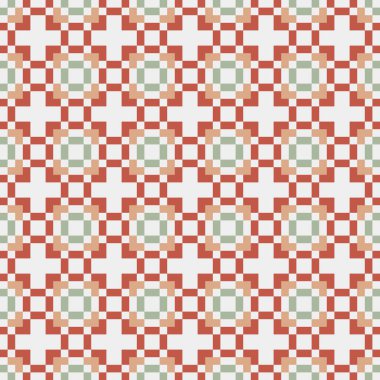 Soyut çapraz örüntü üretken hesaplama sanatı, vektör illüstrasyonu