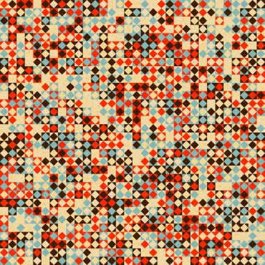 Soyut çapraz örüntü üretken hesaplama sanatı, vektör illüstrasyonu