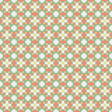 Soyut çapraz örüntü üretken hesaplama sanatı, vektör illüstrasyonu