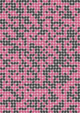 Soyut Geometrik Desen üretken hesaplama sanatı çizimi 