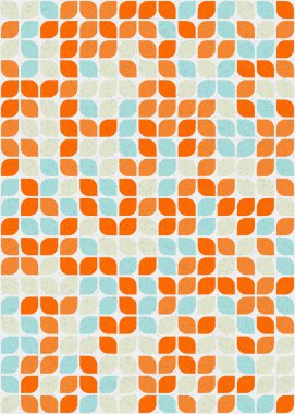 Soyut Geometrik Desen üretken hesaplama sanatı çizimi 