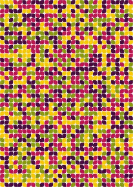 Soyut Geometrik Desen üretken hesaplama sanatı çizimi 