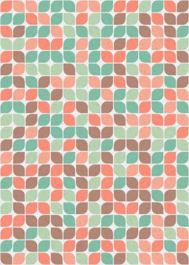 Soyut Geometrik Desen üretken hesaplama sanatı çizimi 