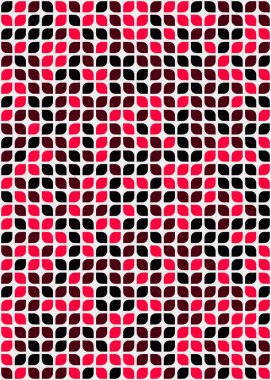 Soyut Geometrik Desen üretken hesaplama sanatı çizimi 