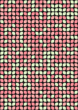 Soyut Geometrik Desen üretken hesaplama sanatı çizimi 