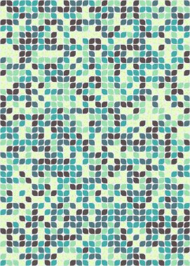 Soyut Geometrik Desen üretken hesaplama sanatı çizimi 