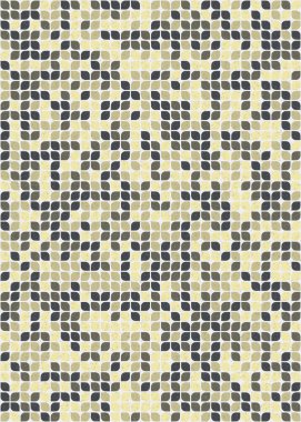 Soyut Geometrik Desen üretken hesaplama sanatı çizimi 