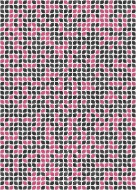 Soyut Geometrik Desen üretken hesaplama sanatı çizimi 