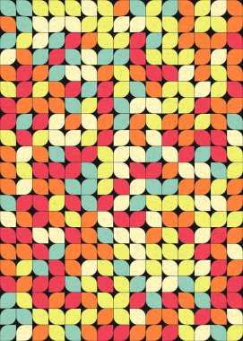 Soyut Geometrik Desen üretken hesaplama sanatı çizimi 