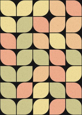 Soyut Geometrik Desen üretken hesaplama sanatı çizimi 