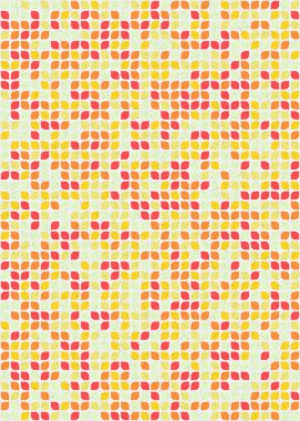 Soyut Geometrik Desen üretken hesaplama sanatı çizimi 