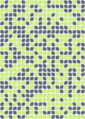 Soyut Geometrik Desen üretken hesaplama sanatı çizimi 