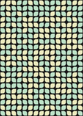 Soyut Geometrik Desen üretken hesaplama sanatı çizimi 