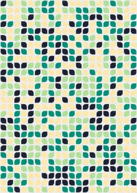 Soyut Geometrik Desen üretken hesaplama sanatı çizimi 