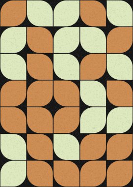 Soyut Geometrik Desen üretken hesaplama sanatı çizimi 