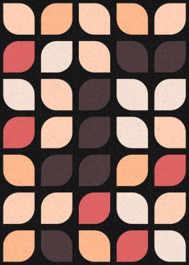 Soyut Geometrik Desen üretken hesaplama sanatı çizimi 