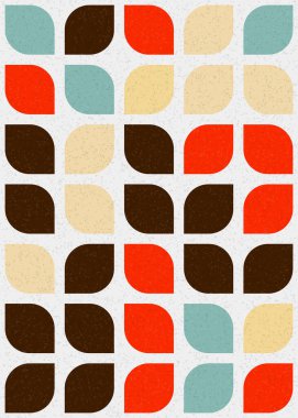 Soyut Geometrik Desen üretken hesaplama sanatı çizimi 