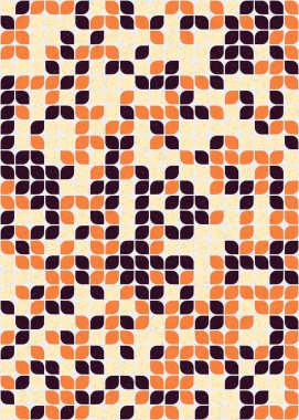 Soyut Geometrik Desen üretken hesaplama sanatı çizimi 