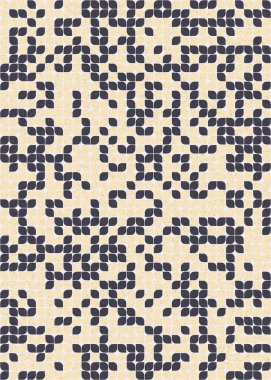 Soyut Geometrik Desen üretken hesaplama sanatı çizimi 