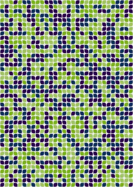 Soyut Geometrik Desen üretken hesaplama sanatı çizimi 