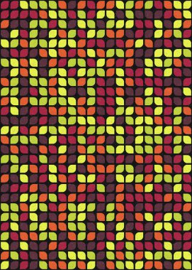 Soyut Geometrik Desen üretken hesaplama sanatı çizimi 