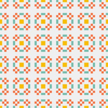 Soyut çapraz örüntü üretken hesaplama sanatı, vektör illüstrasyonu