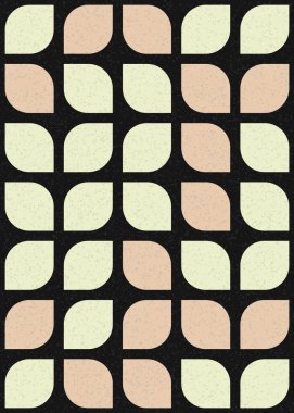 Soyut Geometrik Desen üretken hesaplama sanatı çizimi 