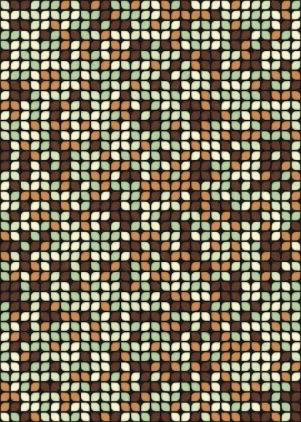 Soyut Geometrik Desen üretken hesaplama sanatı çizimi 