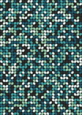 Soyut Geometrik Desen üretken hesaplama sanatı çizimi 