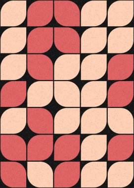 Soyut Geometrik Desen üretken hesaplama sanatı çizimi 