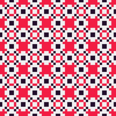 Soyut çapraz örüntü üretken hesaplama sanatı, vektör illüstrasyonu